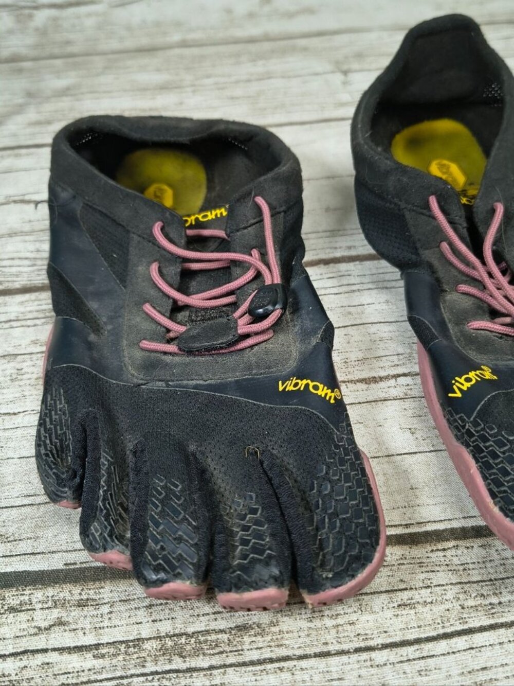 Vibram Fivefingers Black Minimalist Barefoot Running Shoes Size 42 - Picture 3 of 5